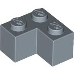 2357-55 Steen 2x2 hoek blauw, zandkleurig NIEUW *1B010