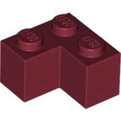 2357-59 Steen 2x2 hoek rood, donker NIEUW *1B010