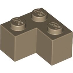 2357-69 Steen 2x2 hoek crème,donker NIEUW *1B010