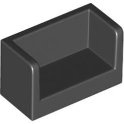 23969-11 Paneel 1x1x2 bankje met zijkanten zwart NIEUW *1B019