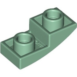 24201-48 Omgekeerde dakpan 2x1 rond groen, zandkleurig NIEUW *1B105