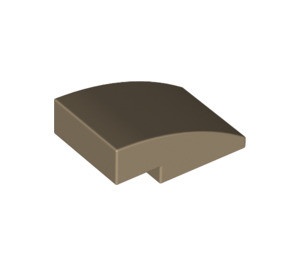 24309-69 Dakpan rond 3x2 geen noppen afgerond crème,donker NIEUW *1B103