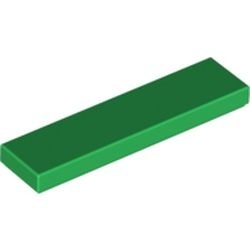 2431-6G Tegel 1x4 groen gebruikt *1B341