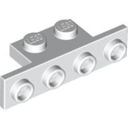 2436-1 Verbindingsplaat 1x2- 1x4 wit NIEUW *1L361
