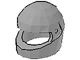 2446-9G Integraalhelm (vizier: zie INFO 2447) lichtgrijs (klassiek) gebruikt *0L0000