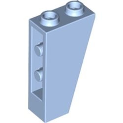 2449-105 Omgekeerde dakpan 75 graden 2x1x3 blauw, lichthelder NIEUW *1B244