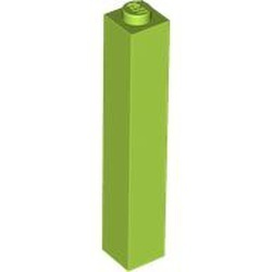 2453b-34 Steen 1x1x5 DICHTE nop lime NIEUW *5K0000