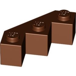 2462-88 Steen 3x3 facet bruin, roodachtig NIEUW *1B015