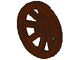 2470-8G Wiel Kasteel klein (27mm diameter) bruin (klassiek) gebruikt *