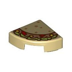 25269pb033-2 Tegel 1/4 rond taco crème NIEUW *0L0000