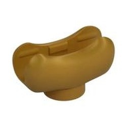 25386-115 Hot Dog broodje goud, parel NIEUW *0W007