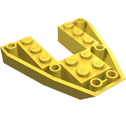 2626-3G Boegsteen 6x6x1 geel gebruikt *