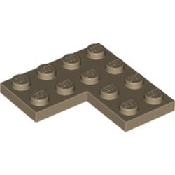 2639-69 Platte plaat 4x4 hoek crème,donker NIEUW *1B227