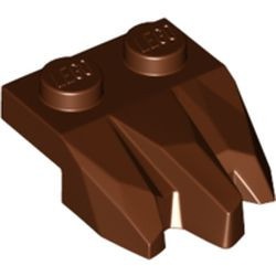 27261-88 Plaat 1x2 met 3 klauwen bruin, roodachtig NIEUW *5C019