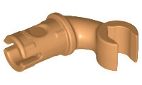 28660-150 Arm met korte pin en verticale grip caramel, midden NIEUW *
