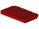 2873-5G Klapdeurtje met scharnier (klein) rood gebruikt *1B308