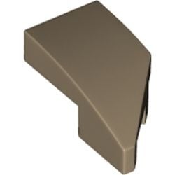 29120-69 Wig 2x1x 2/3 links crème,donker NIEUW *1B232