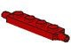 2926-5G Platte plaat 1x4 met wielhouders rood gebruikt *6K09