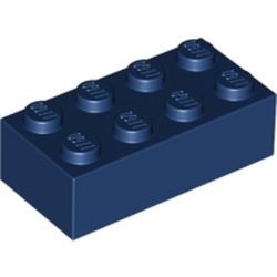 3001-63 Steen 2x4 blauw, donker NIEUW *5K0000
