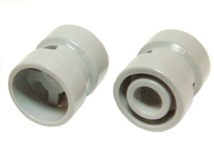 30027a-9G Wiel klein 8x9mm breed rond gat (raceauto) lichtgrijs (klassiek) gebruikt *5W000