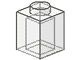 3005-12G Steen 1x1 transparant gebruikt *1A004