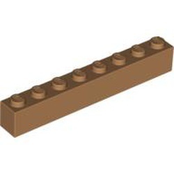 3008-150 Steen 1x8 caramel, midden NIEUW *5K0000