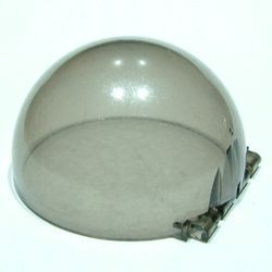 30083-13 Ruit 6x6x3 Halve bol met scharnier transparant zwart NIEUW *
