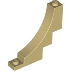 30099-2 Steen,omgekeerde halve boog 1x5x4 crème NIEUW *1B381