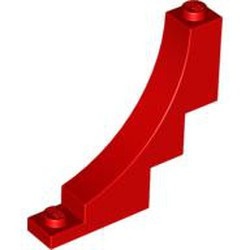 30099-5 Steen,omgekeerde halve boog 1x5x4 rood NIEUW *1B380