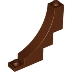 30099-88 Steen,omgekeerde halve boog 1x5x4 bruin, roodachtig NIEUW *1B381