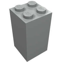 30145-9 Steen 2x2x3 lichtgrijs (klassiek) NIEUW *5K0000