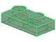 3023-20G Platte plaat 1x2 transparant groen gebruikt *1B367