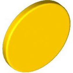 30261-3G Verkeersbord- rond, met clip geel gebruikt *1E009