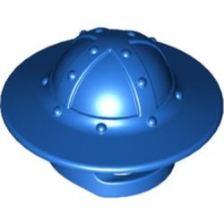 30273-7 Ridderhelm rond met brede rand blauw NIEUW *0L0000