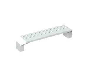 30296-1 Steen, boog 2x14x2 1/3 (ook groot spatbord) wit NIEUW *5B015