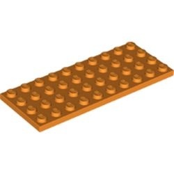 3030-4 Platte plaat 4x10 oranje NIEUW *5K0000