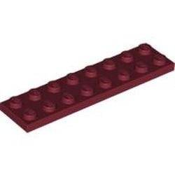3034-59G Platte plaat 2x8 rood, donker gebruikt *1A034