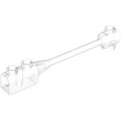 30359a-12G Paal lengte 8 noppen 1x2 rondlopende top ZONDER ashouder transparant gebruikt *0L0000