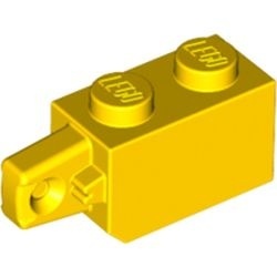 30364-3 Scharniersteen 1x2 vinger korte zijkant VERTICAAL geel NIEUW *1L0000