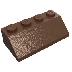 3037-8G Dakpan 45 graden 4x2 bruin (klassiek) gebruikt *1D023
