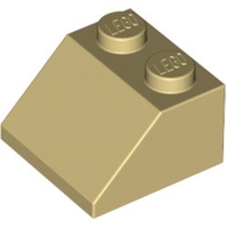 3039-2 Dakpan 45 graden 2x2 crème NIEUW *1B134