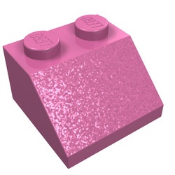 3039-93G Dakpan 45 graden 2x2 paars, licht gebruikt *1D021