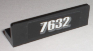 30413pb018-11G Paneel 1x4 "7632" zwart gebruikt *0D0000