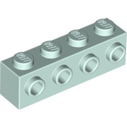 30414-152 Steen 1x4 met noppen één zijde aqua, licht NIEUW *5K0000