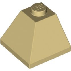 3045-2 Dakpan 45 graden 2x2 hoek buitenzijde crème NIEUW *1B214