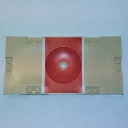 30489pb01-2G Sportveld sectie 8x16 noppen met rode baan crème gebruikt *0L0000