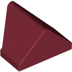 3049b-59 DakNOK 45 graden 2x1 afgeschuind ZONDER bodempin/houder rood, donker NIEUW *1L183