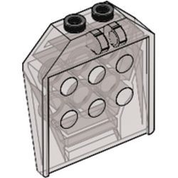30625-13G Deur 1x4x3 2/3 met 6 gaten transparant bruin (kleurnaam was: trans ZWART) gebruikt *1C031