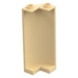 30987-2 Paneel kwart 2x2x5 met uitsnede crème NIEUW *5D0000