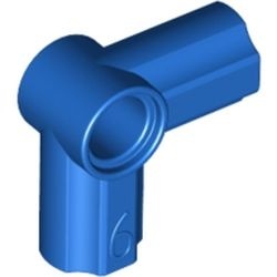 32014-7 Technic, Hoekverbinding gebogen 90 graden #6 blauw NIEUW *1A080